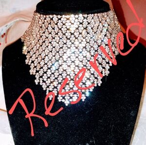 Retro Crystal Bib Necklace, 1970s(?)